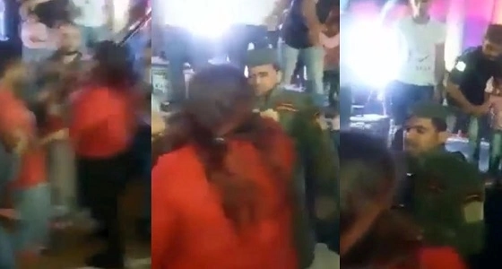 بالفيديو.. ابنة عمومة بشار الأسد تصفع جنديا وتصفه بـ " الحيوان "