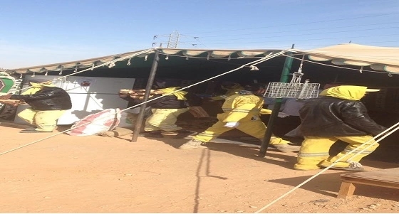 بالصور.. بلدية الروضة تزيل 150 خيمة مخالفة وتصادر 3 طن حطب