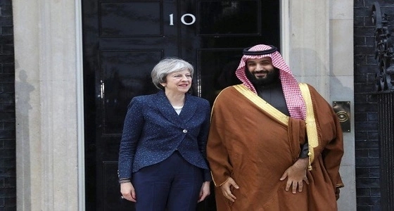 ولي العهد يصل إلى مقر الحكومة البريطانية