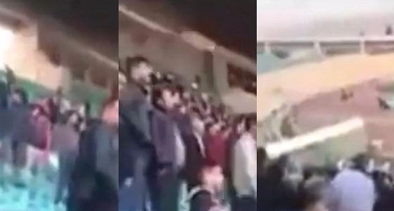 بالفيديو.. جماهير " تركتور تبريز " يرددون شعارات ضد الحرس الثوري الإيراني