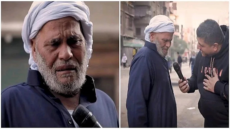 شاهد.. رد فعل مؤثر لمسن فاز بمبلغ مالي في أحد البرامج