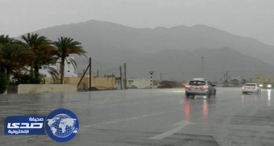 هطول أمطار متوسطة على منطقة الباحة