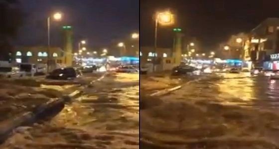 بالفيديو..لحظة هطول أمطار رعدية على شقراء شمال الرياض