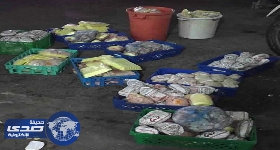 الإطاحة بـ750 كجم دجاج فاسد في الثقبة