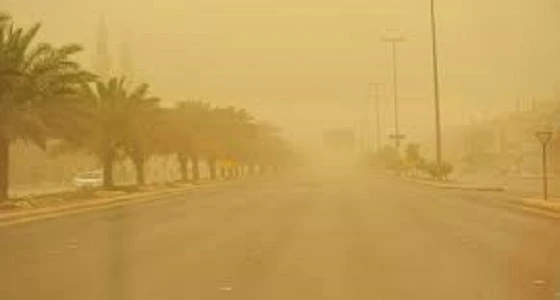 " الأرصاد " تنبه برياح نشطة تسبب انعدام الرؤية بالرياض والأحساء