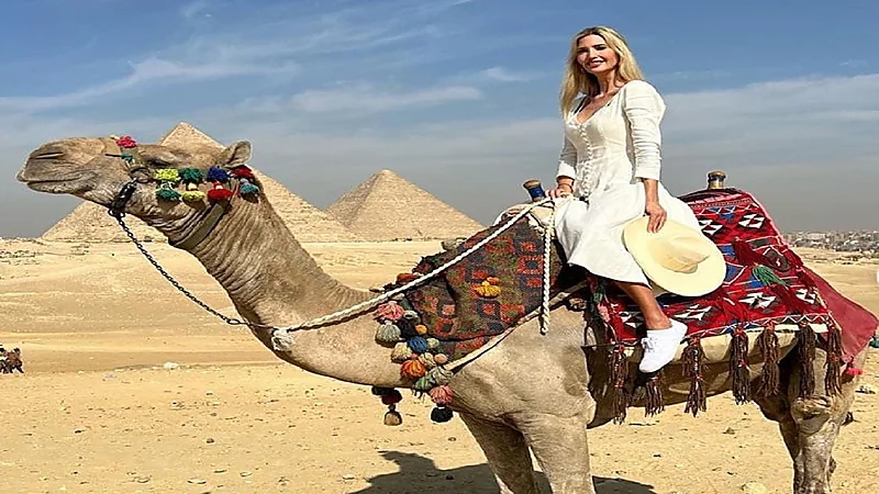 شاهد.. ايفانكا ترامب تبحث عن سحر الفراعنة