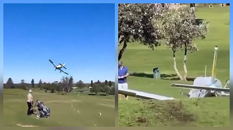رجلان ينجوان من تحطم طائرة في سيدني .. فيديو