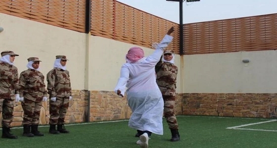 بالصور..عروض عسكرية نسائية الأولى من نوعها في المملكة
