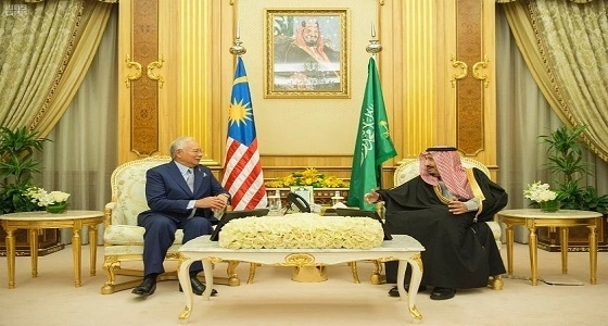 خادم الحرمين الشريفين يستقبل رئيس وزراء ماليزيا