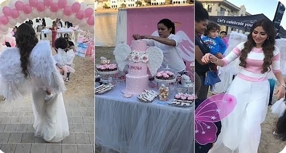 بالفيديو.. حفل أسطوري لعيد ميلاد ابنة مريم حسين " أميرة الفيصل "