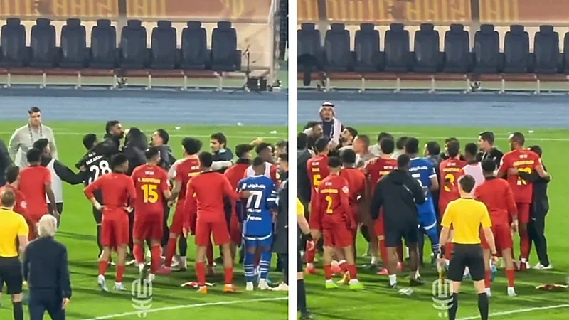 العويس يشتبك مع مدرب القادسية عقب الخسارة .. فيديو