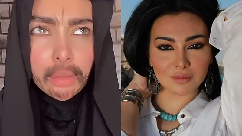 شاهد.. ميرهان حسين بشارب ولحية