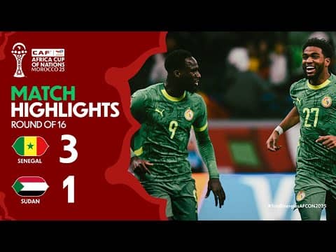 ملخص مباراة السنغال والسودان 3-1 - كأس أمم إفريقيا