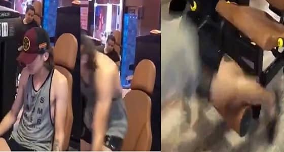 بالفيديو.. نهاية مروعة لشاب نحيف يمارس تمارين رياضية داخل الجيم