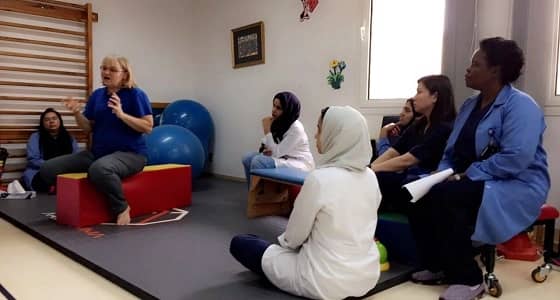 " بوباث " في مركز الملك عبد الله بن عبد العزيز للأطفال المعوقين