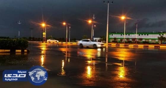 أمطار متفرقة على جازان