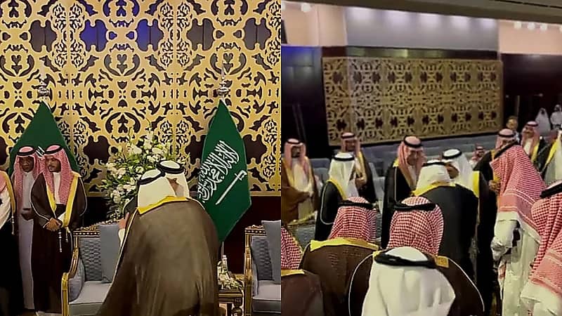 نائب أمير الرياض يرفض الجلوس بمكانه في مناسبة زواج احترامًا للأمراء الأكبر سنًا .. فيديو