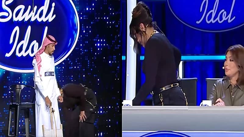 فيديو..ردة فعل أحلام تجاه متسابق "سعودي أيدول" أثناء جلوسه على الأرض