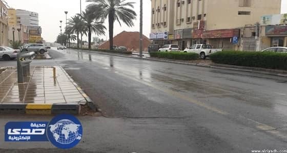 أمطار ربيعية تلطف الجو فى حائل