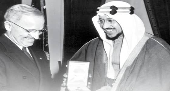 صورة نادرة للملك سعود بالولايات المتحدة الأمريكية