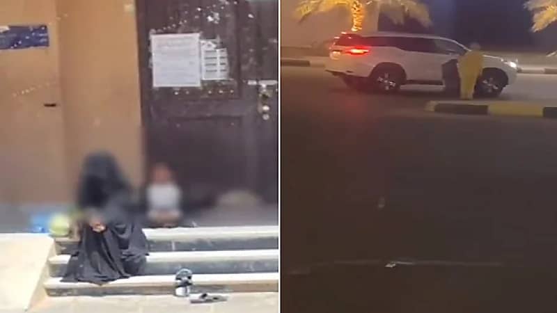 بالفيديو.. ضبط عدد من المتسولين في الحدود الشمالية