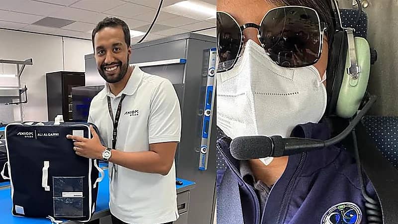 رائدا الفضاء السعوديان يشاركان لحظاتهما الأخيرة على الأرض قبل الانطلاق للفضاء