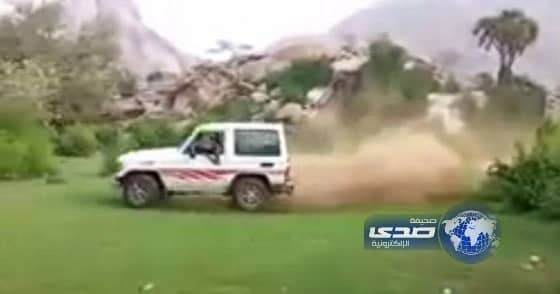 الفطرية تستنكر قيام شخص بالتفحيط داخل إحدى الروضات