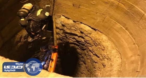 الدفاع المدني بأضم تنتشل جثة مواطن سقط في بئر مهجور