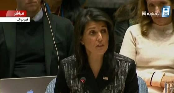 نيكي هيلي: التنظيم الإيراني ينفق المليارات على العراق وسوريا ناسيًا شعبه