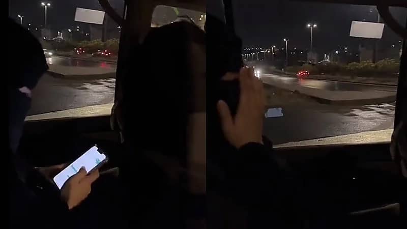 فيديو..معلمة مغتربة تبكي وتسجد في الشارع فرحاً بعد نقلها لمدينتها