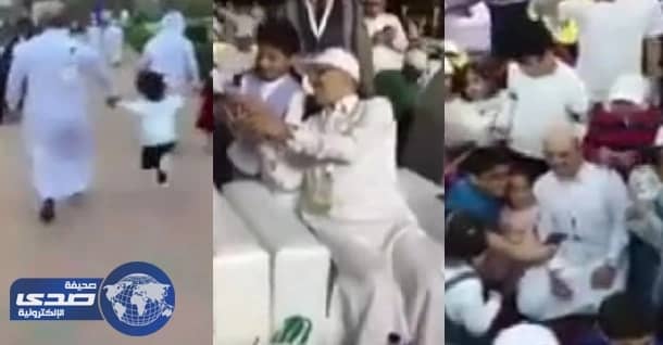 الجدعان يتخلى عن الرسميات ويسابق طفلة أحد العاملين بالوزارة .. «فيديو»