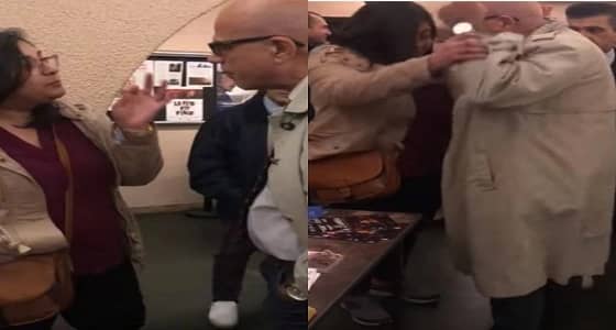 بالفيديو.. أكاديمي إيراني يعتدي بالضرب على فتاة إحوازية فضحت فساد إيران