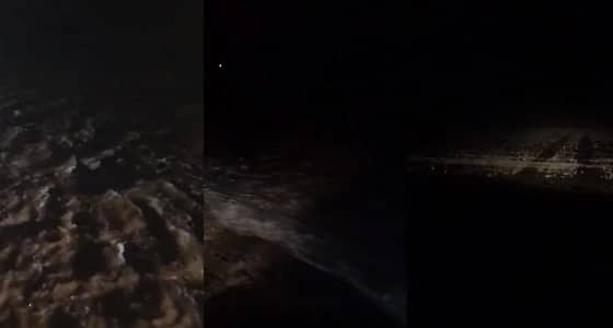 بالفيديو.. ارتواء الأرض بالماء بعد هطول أمطار رعدية على المجمعة