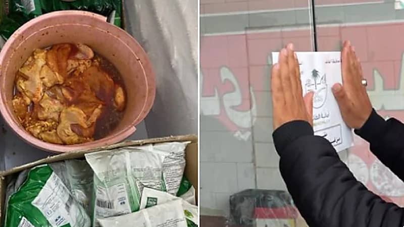 بالصور.. إغلاق مطعم مخالف في الطائف