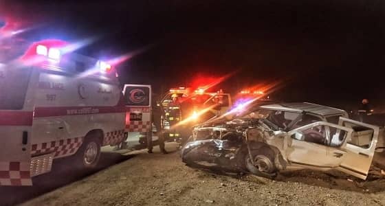 وفاة وإصابة 12 شخصًا في حادث مروع بالجموم