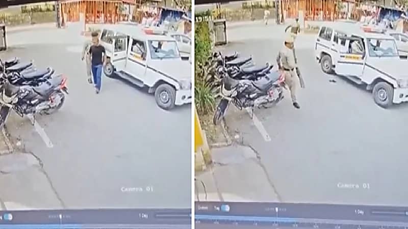 لحظة هروب سجين من الشرطة قبل وصوله لقاعة المحكمة.. فيديو