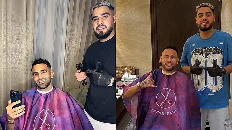 زاره باهبري ليصبح بعدها حلاق نجوم كرة القدم بالرياض