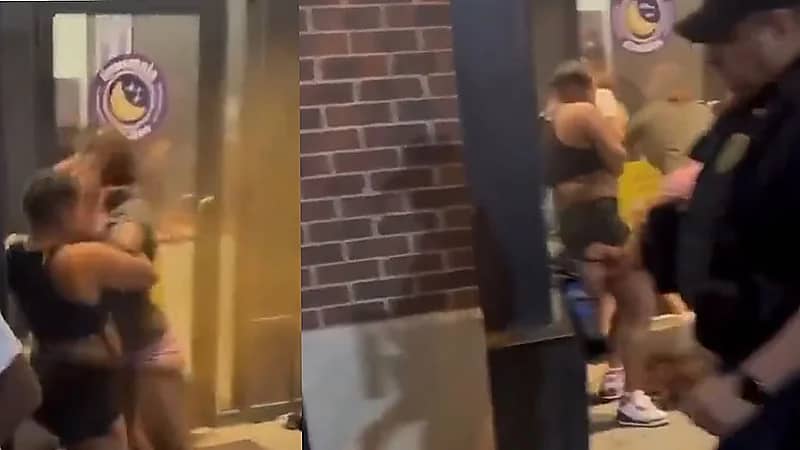 شرطي يُنهي شجار بين سيدات باستخدام بخاخ الفلفل في أمريكا ..فيديو