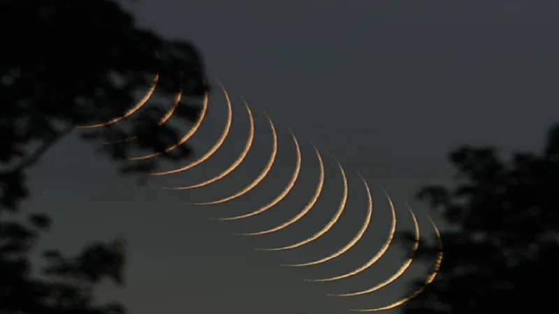 حدوث الاقتران السطحي لهلال شهر محرم بالنسبة لمدينة مكة المكرمة