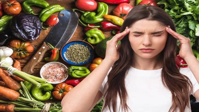 علاقة النطام الغذائي بالصداع النصفي