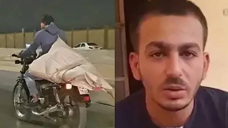 صاحب صورة جثة على دراجة نارية: اتهموني بالقتل والصورة لـ مانيكان