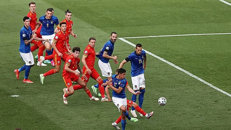 إيطاليا تهزم ويلز ويتأهلان لثمن نهائي يورو 2020