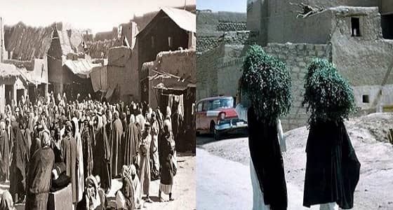 صور نادرة لـ " لبس المشالح " قديمًا بـ " نجد "