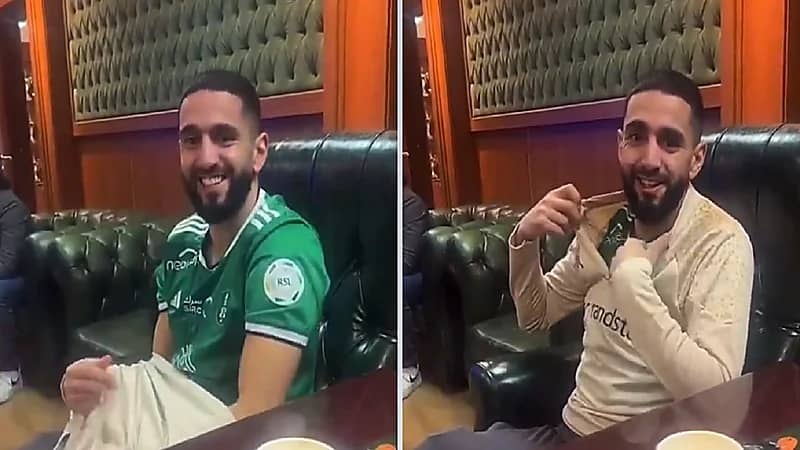 رياض بودبوز مرتديا تيشيرت الأهلي: أفضل نادي .. فيديو