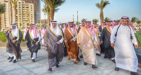 بالصور.. أمير مكة يفتتح مشروع الكورنيش الشمالي بجدة