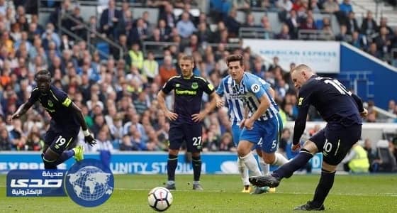 واين روني ينقذ إيفرتون من الهزيمة بالدوري الإنجليزي