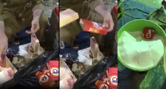 بالفيديو.. ضبط مستودع تستغله عمالة مخالفة في غش الصابون بالجوف