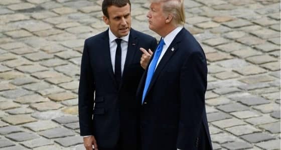 ترامب يبلغ ماكرون بالانسحاب من الاتفاق النووي