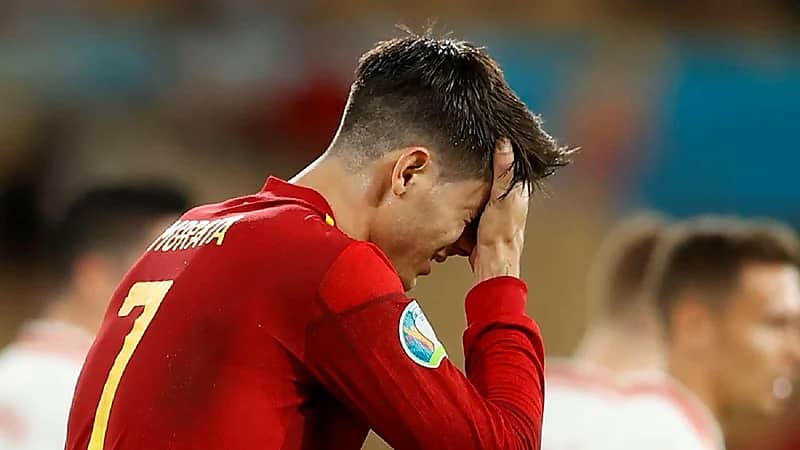 الإسباني موراتا يتعرض لإصابة قوية قبل كأس العالم