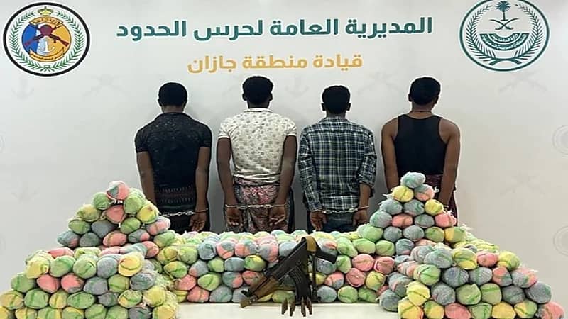 القبض على 5 أشخاص وإحباط محاولة تهريب مواد مخدرة